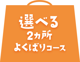 選べる2ヵ所よくばりコース